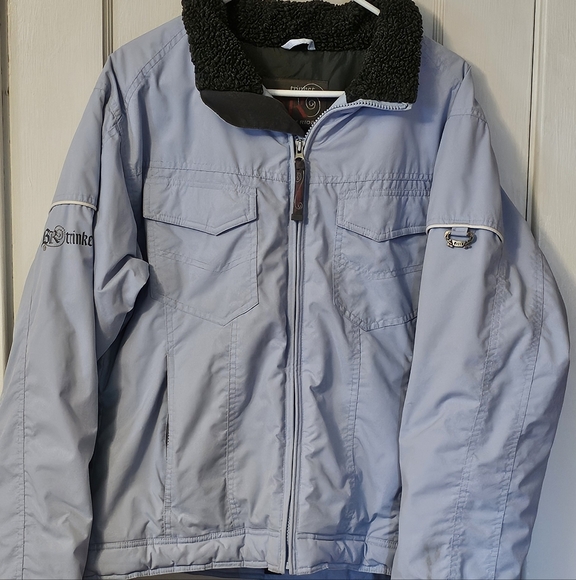 Light Blue Jacket with Embroidered Detail - Picture 1 of 3